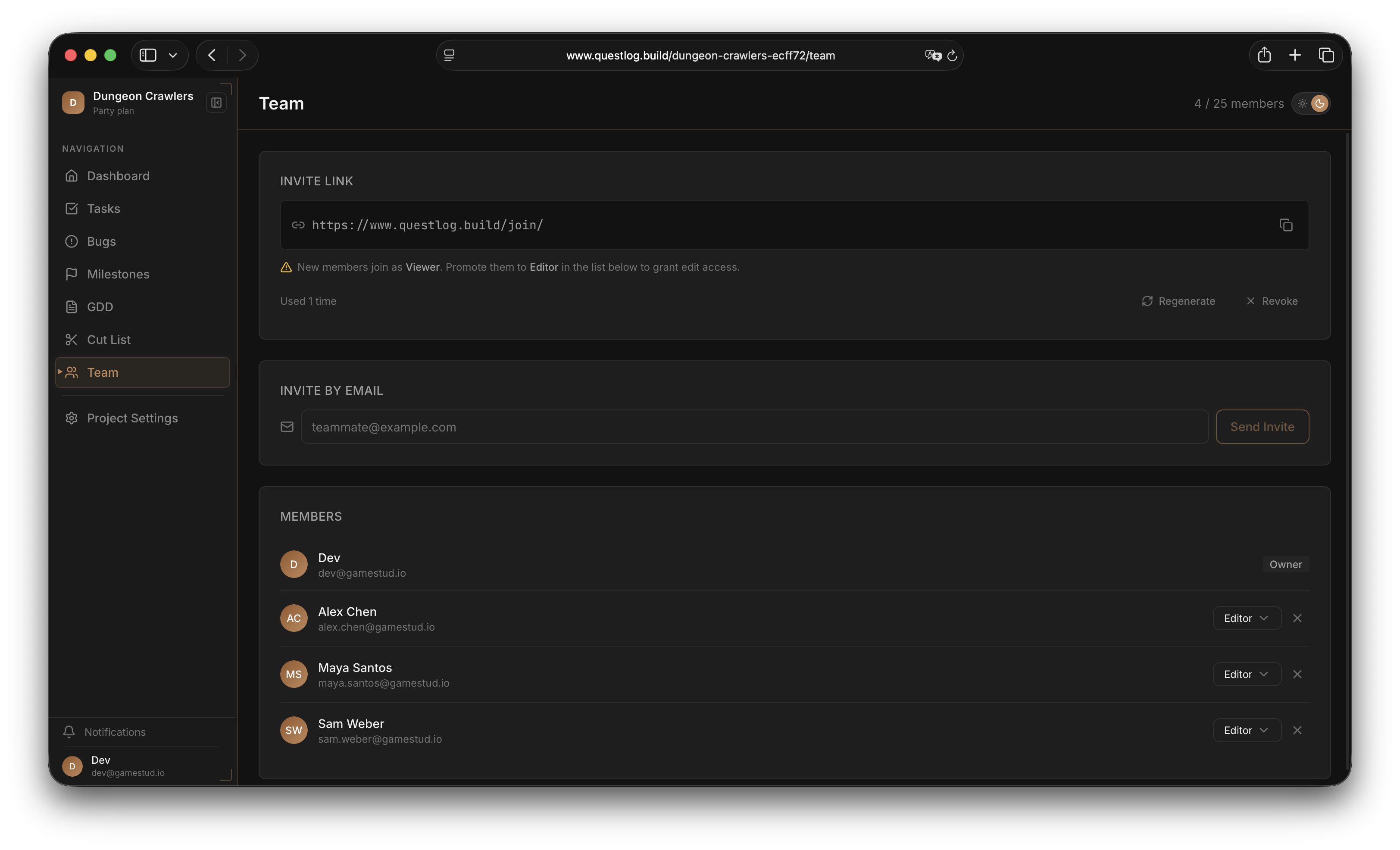 Questlog gallery image