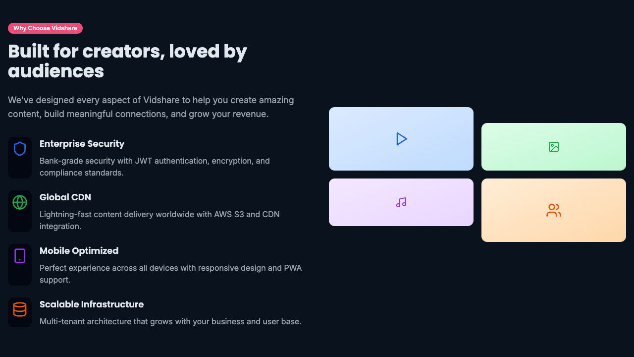Vidshare Ultimate Media Sharing Platform media 5