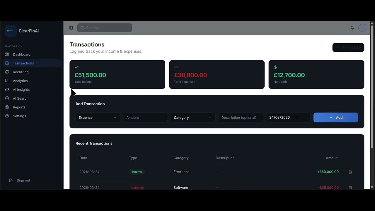 ClearFinAI gallery image