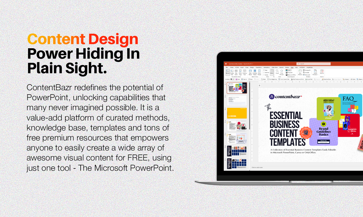 وسائط ContentBazr - أصبح المحتوى المرئي سهلاً مع Microsoft PowerPoint 4