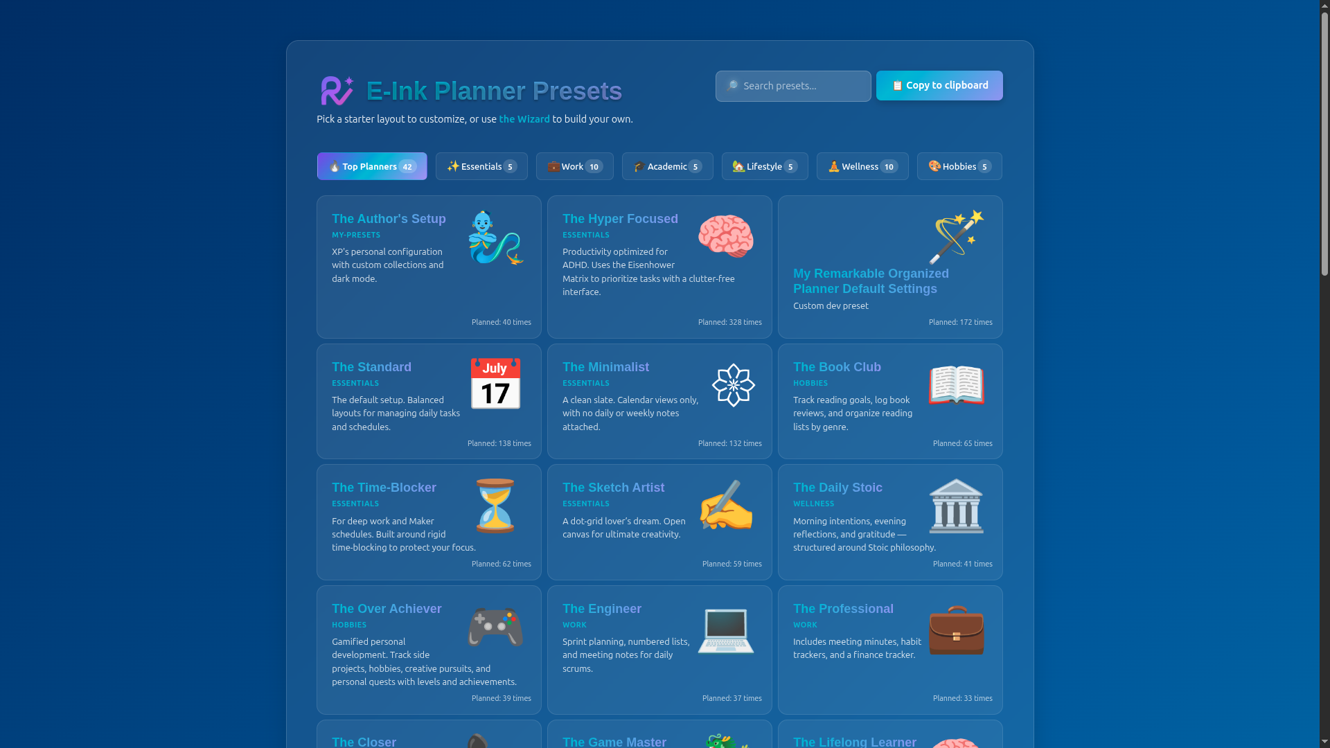 My Remarkably Organized Planner Wizard gallery image