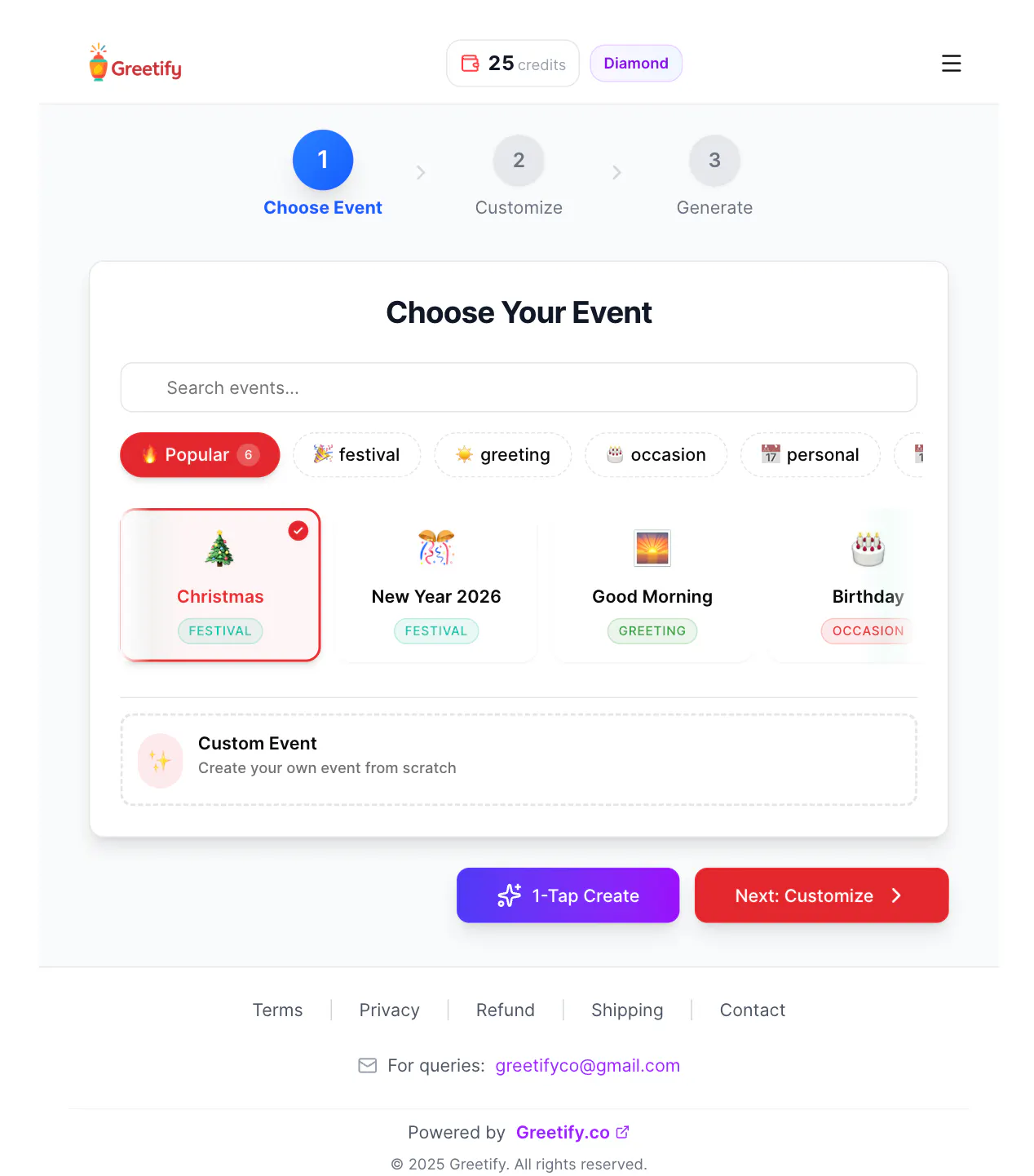 Greetify gallery image