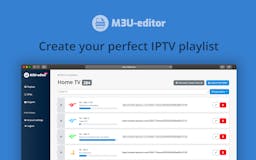 Online IPTV M3U playlist editor media 1
