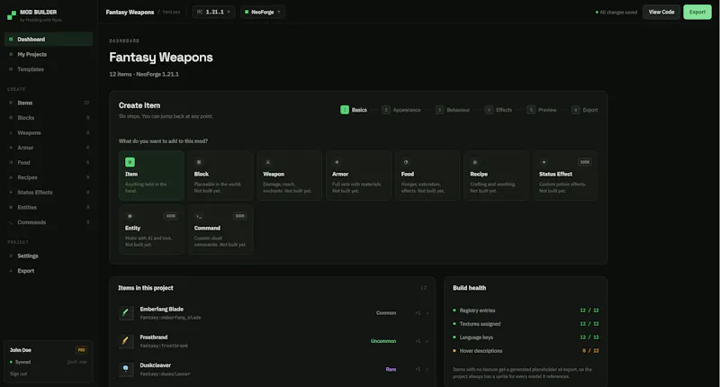 Mod Builder screenshot 1