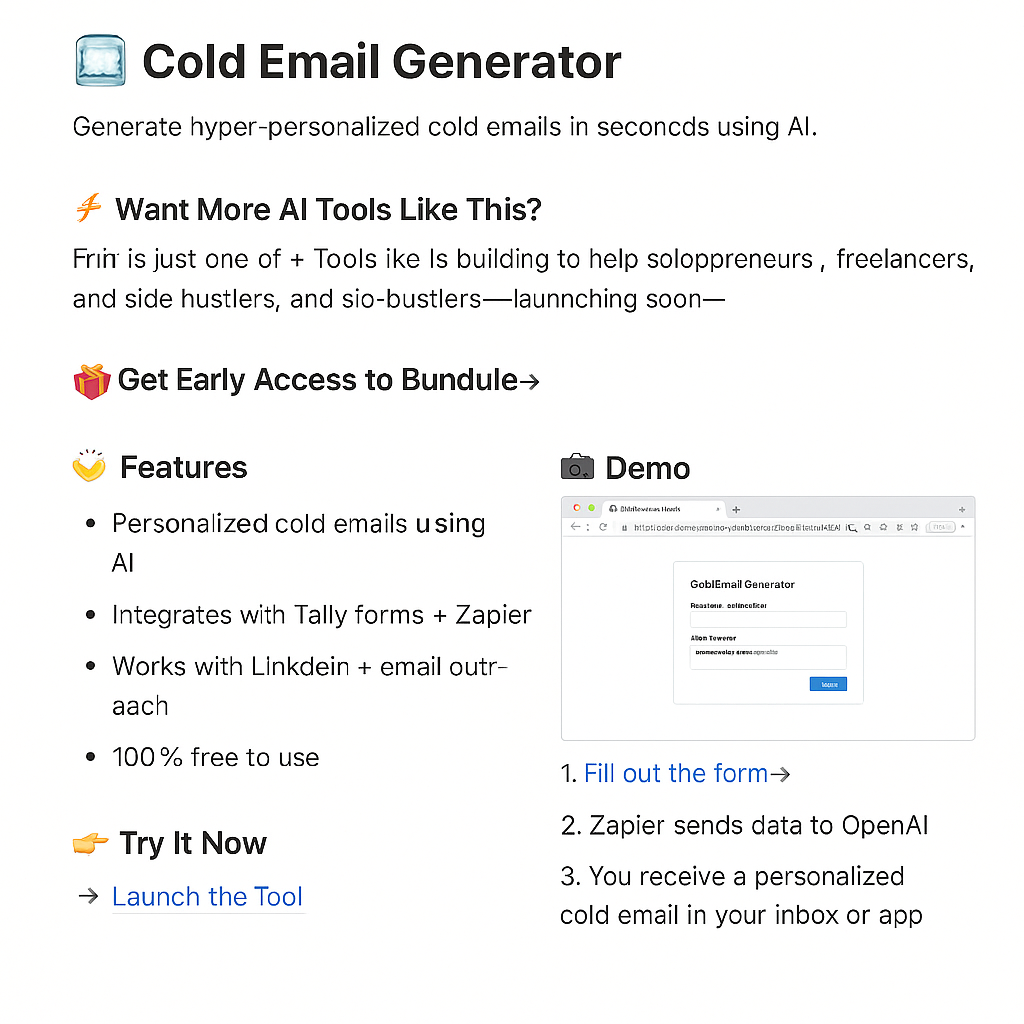 COLD EMAIL GENERATOR media 2