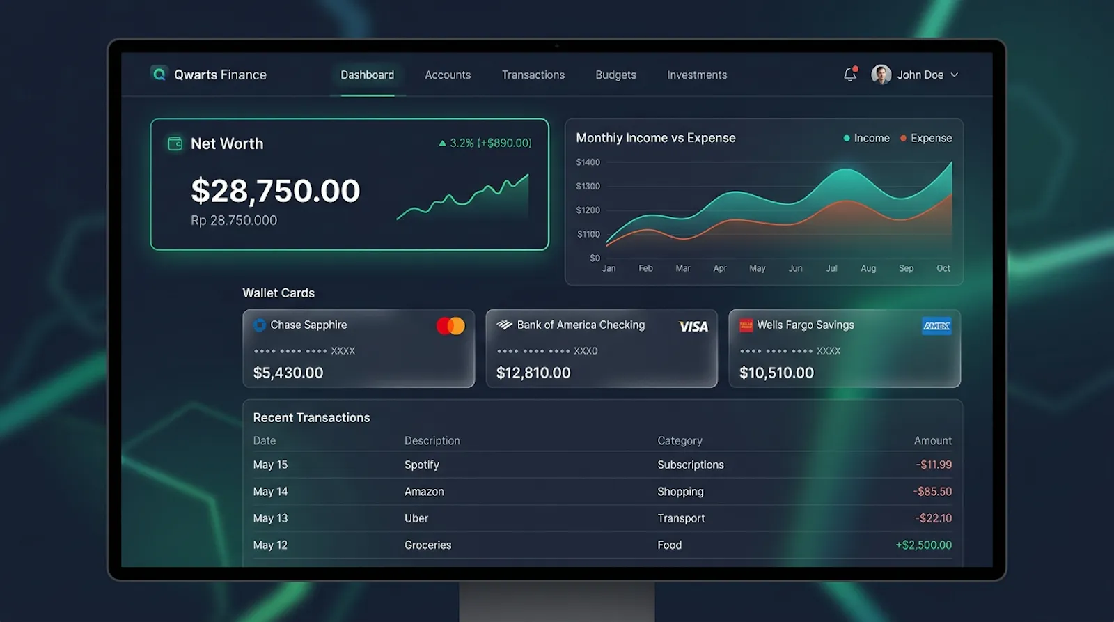 Qwarts Finance screenshot 2