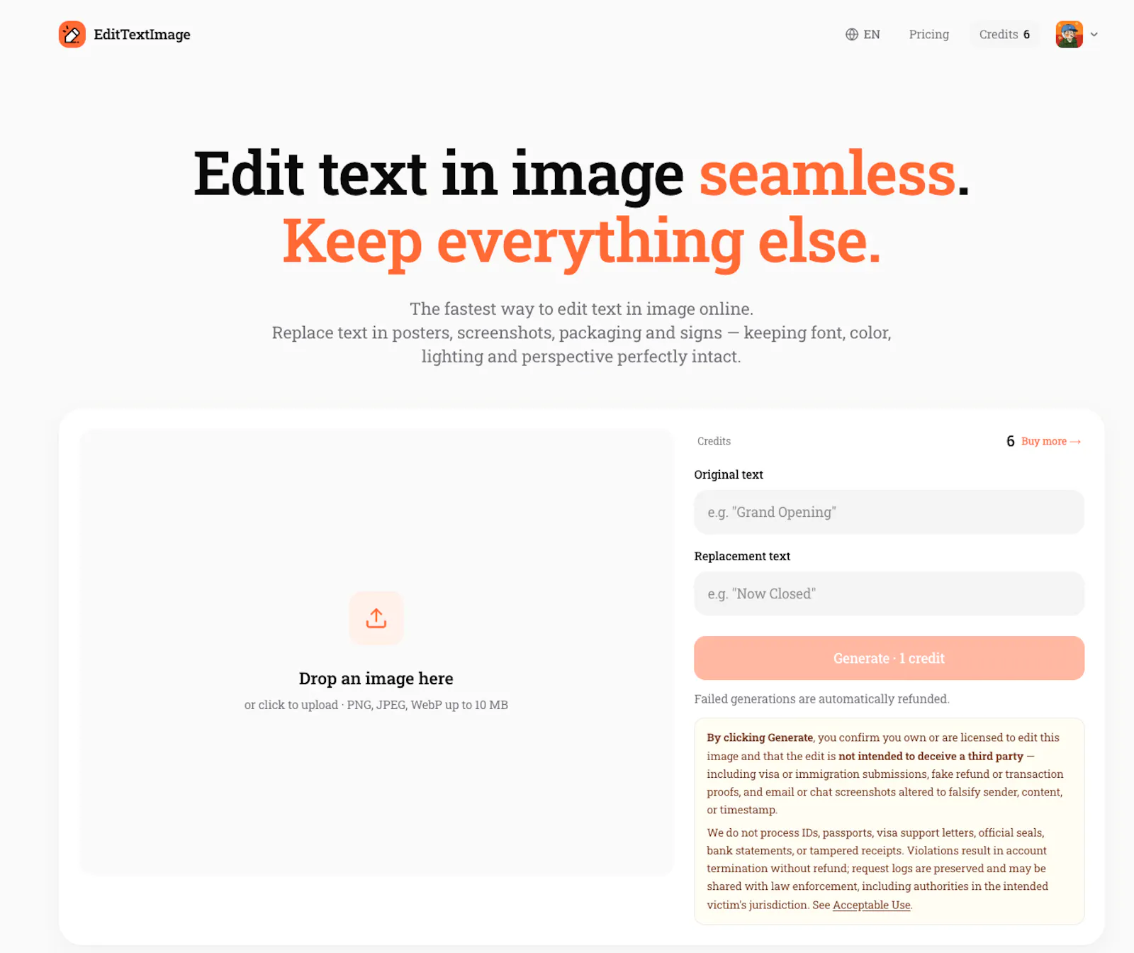 EditTextImage screenshot 1