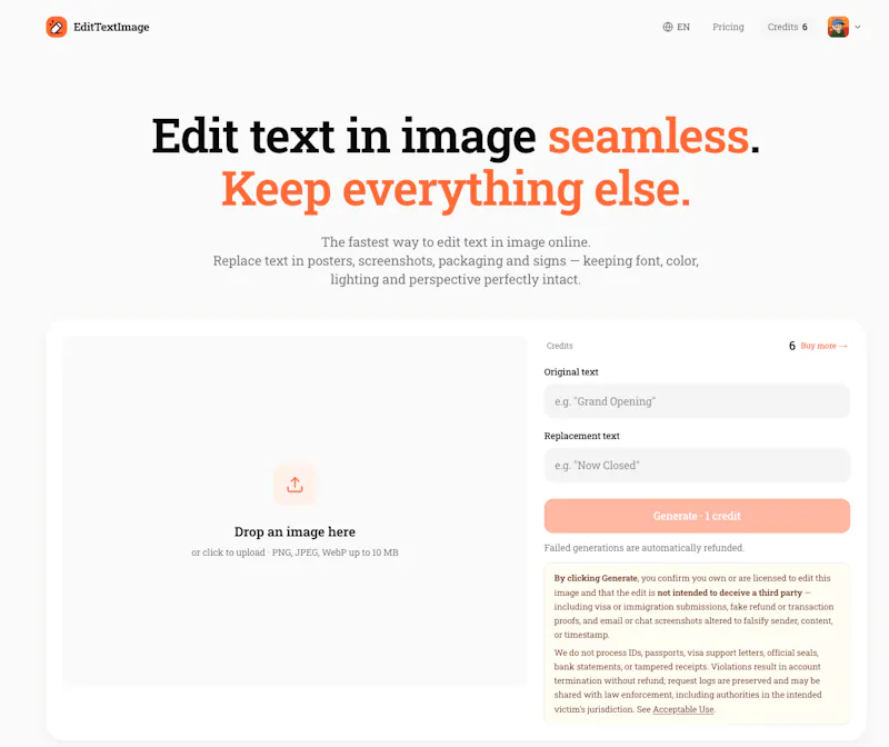EditTextImage screenshot 1