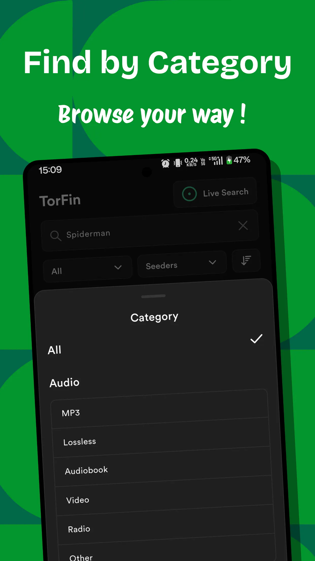 TorFin - Torrent Search App gallery image