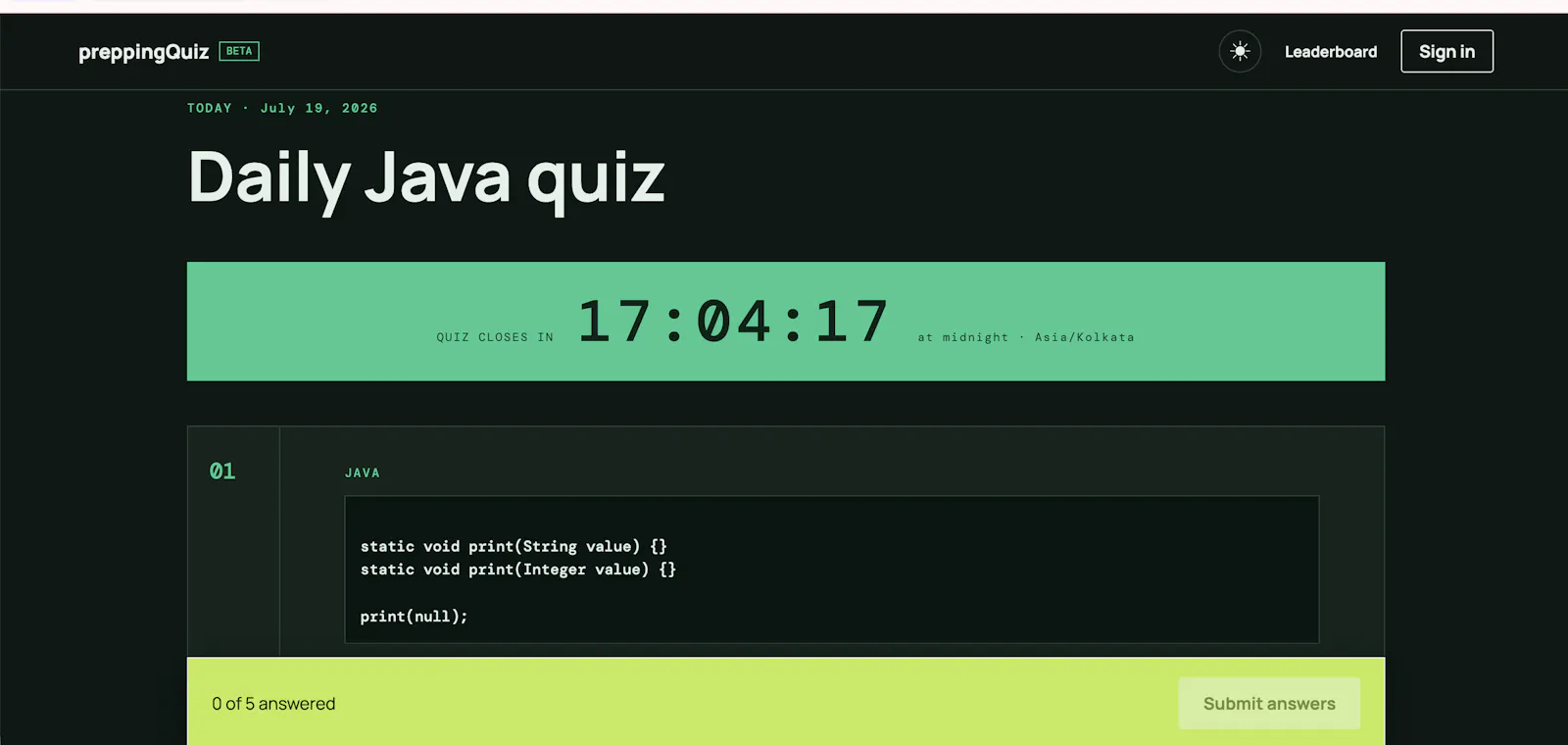 preppingQuiz-Beta screenshot 4