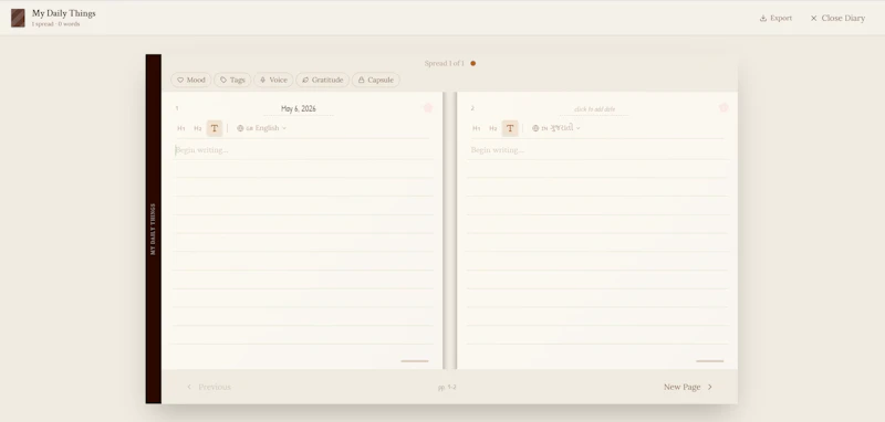Digital Diary screenshot 2