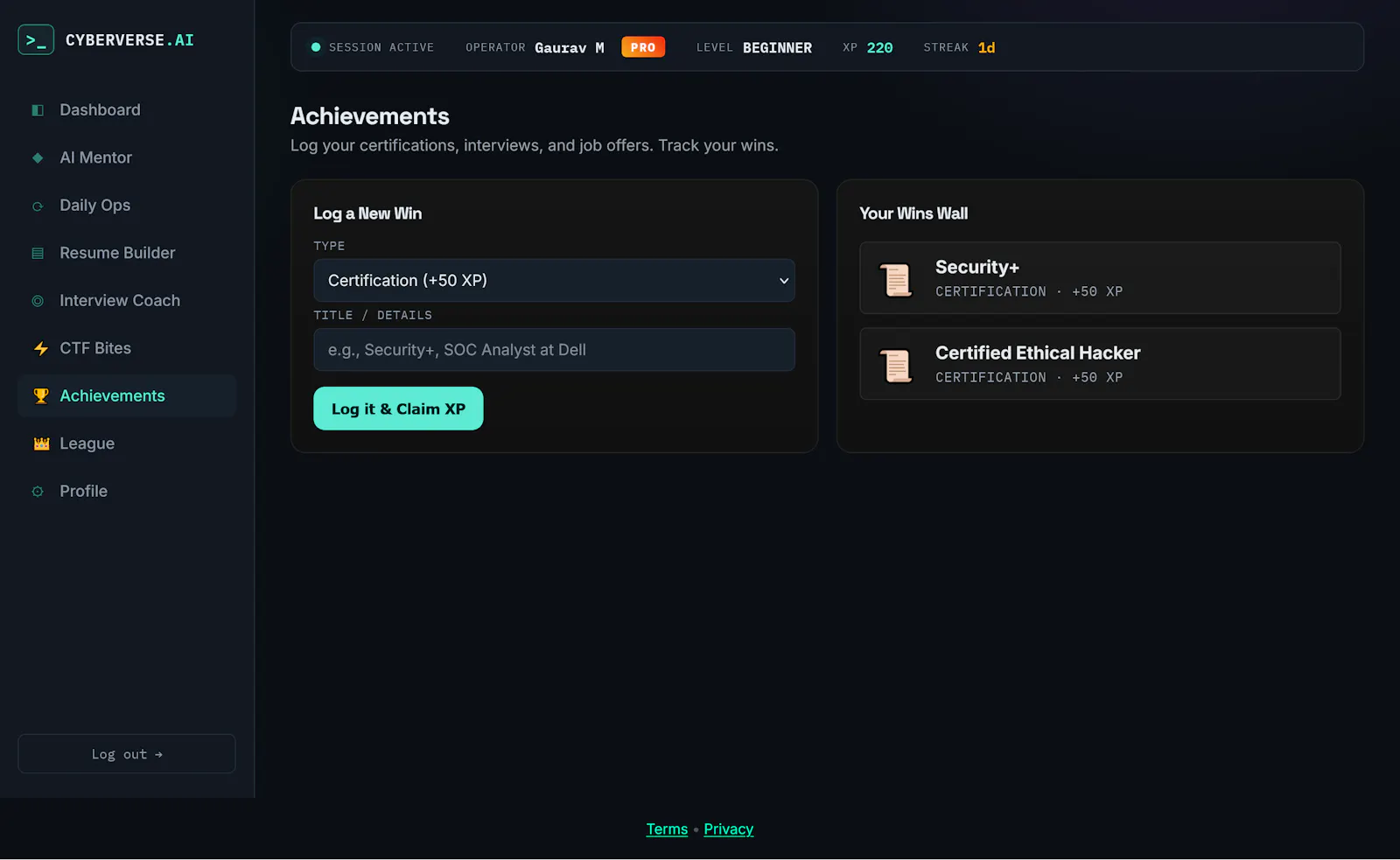 CyberVerse AI screenshot 2