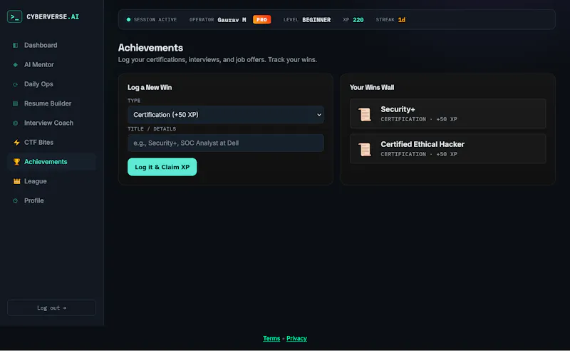 CyberVerse AI screenshot 2