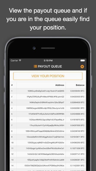 Eligius Bitcoin Mining Pool App for iOS & Android gallery image