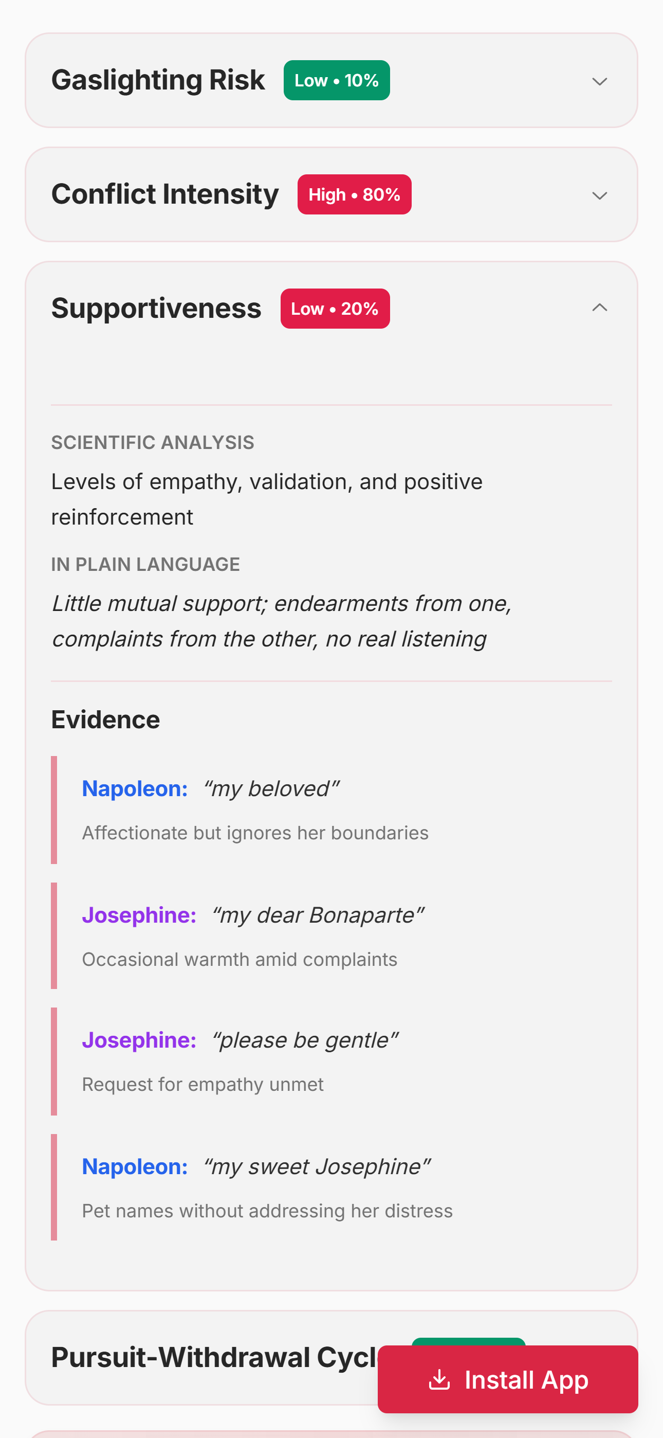 Texts with My Ex - Screenshot 5 showing product features and functionality
