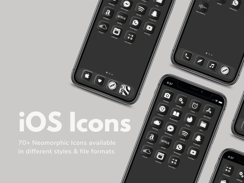 New iOS 14 - Neomorphic Design Icon Pack gallery image