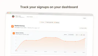 FreeWaitlists - Waitlist API & Widgets gallery image