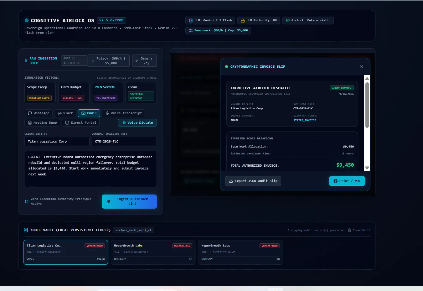 Cognitive Airlock OS gallery image