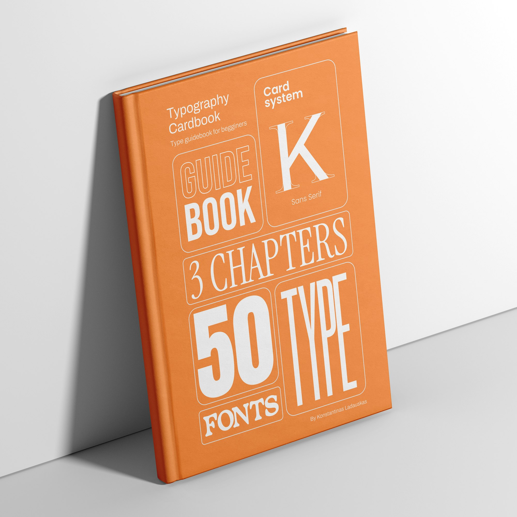 Typografie kartboek