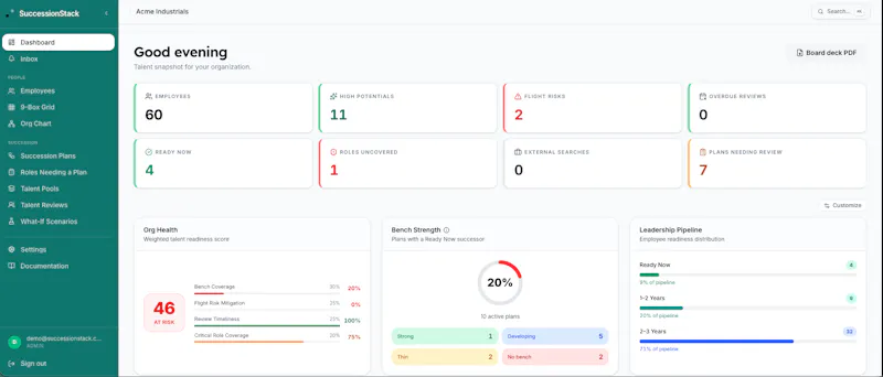 SuccessionStack screenshot 2