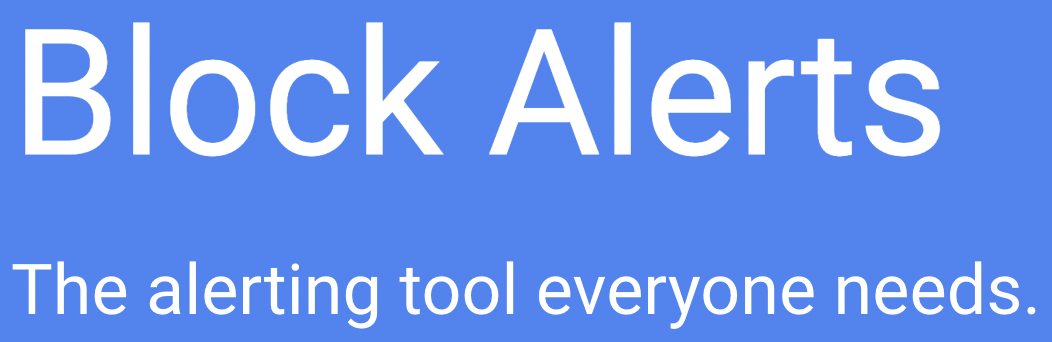 Block Alerts