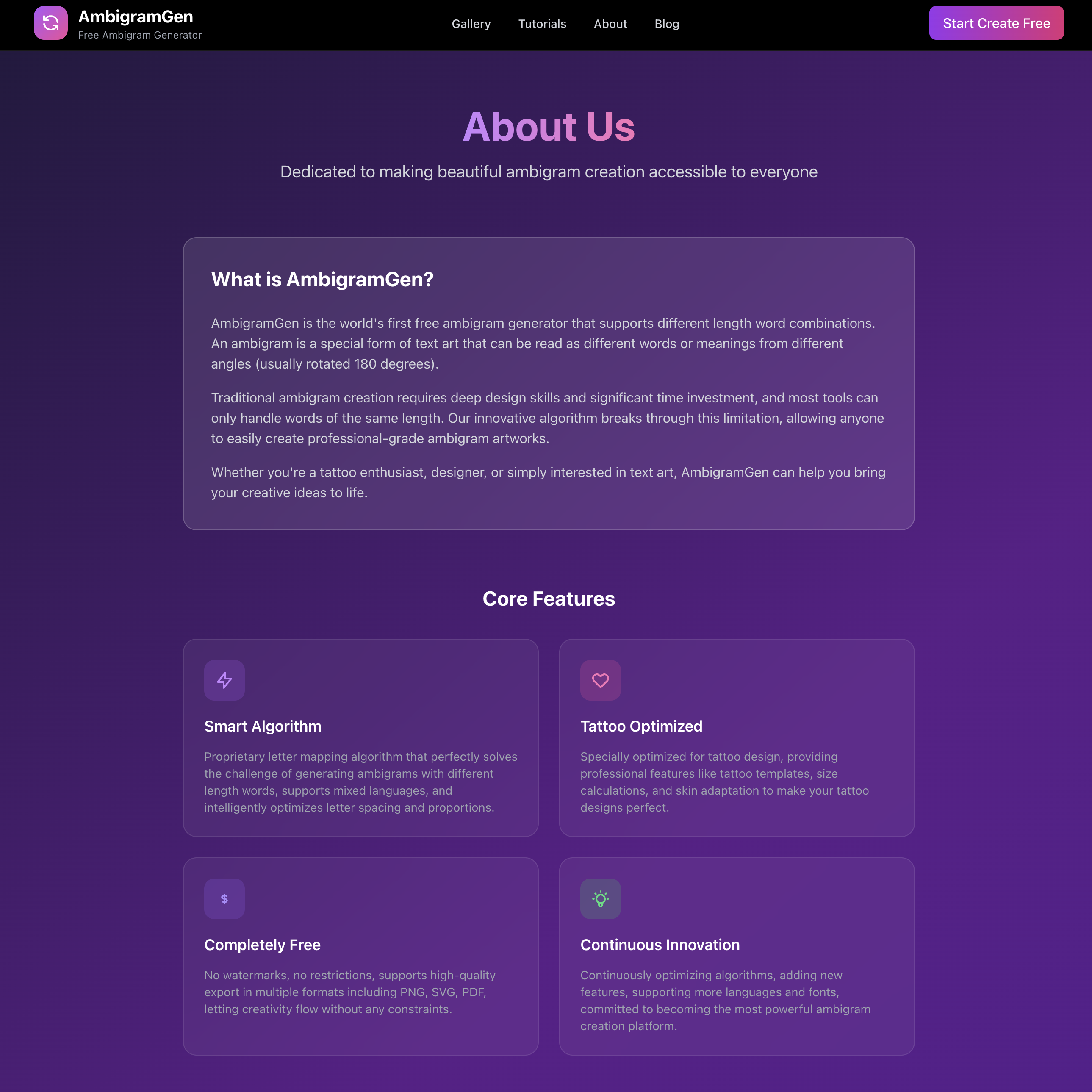 Ambigram Generator gallery image