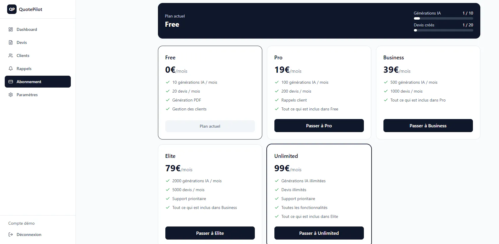 QuotePilot gallery image