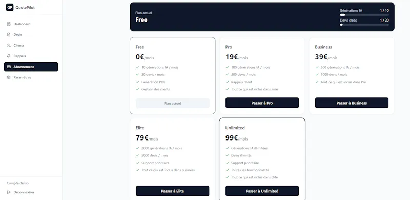 QuotePilot screenshot 8