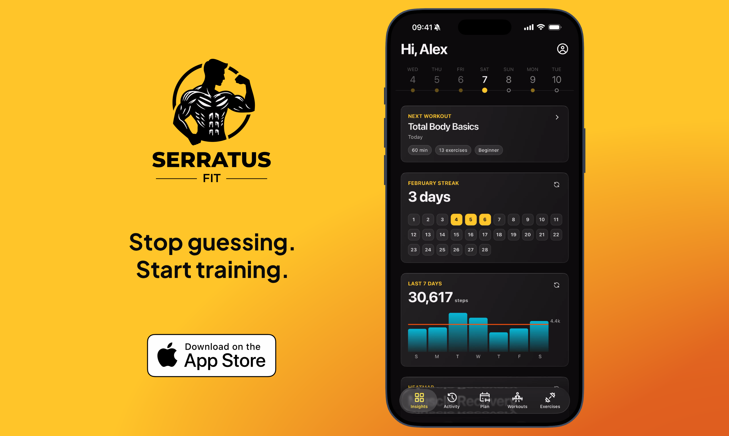 Serratus Fit - Main product screenshot demonstrating key features and user interface