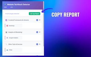 Chrome Extension: TechStack Finder gallery image
