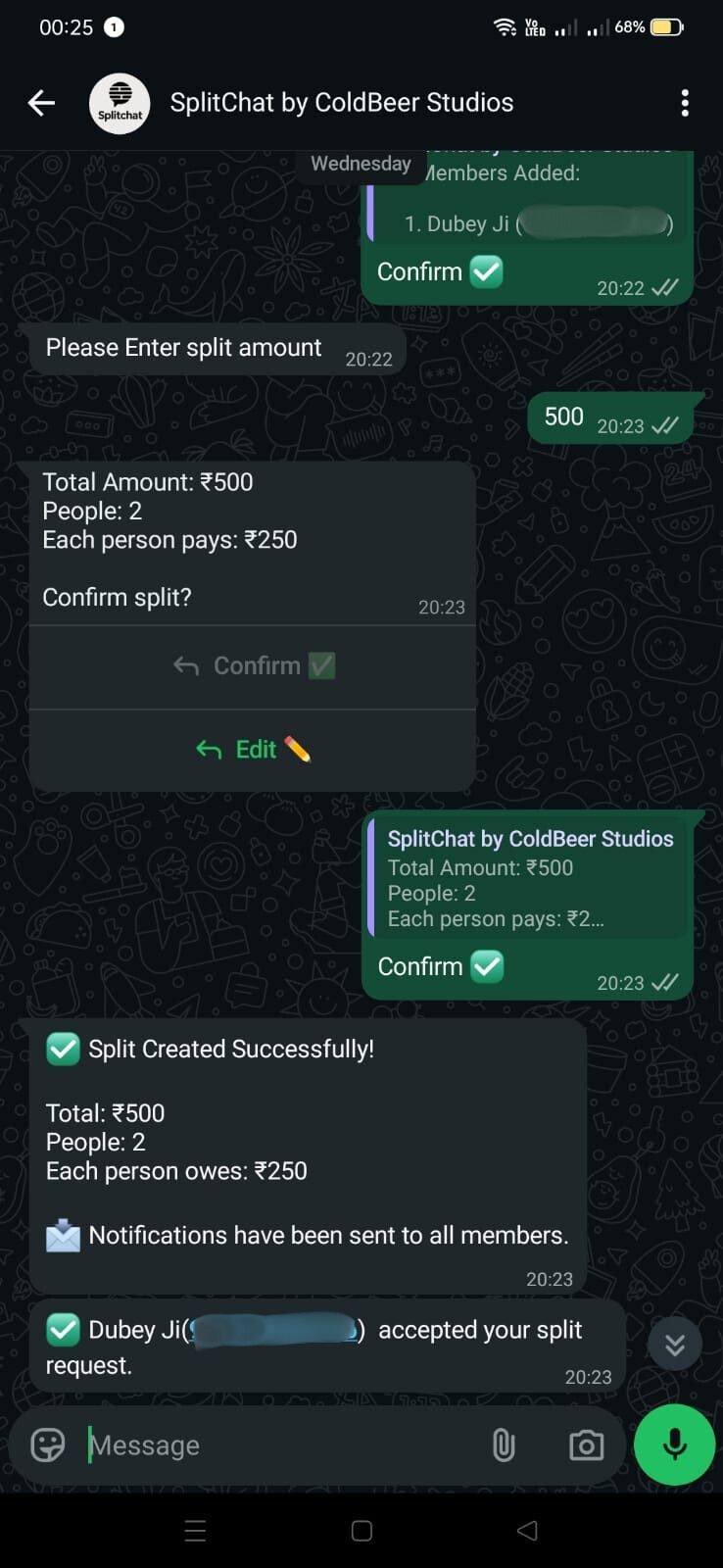 SplitChat - Screenshot 3 showing product features and functionality