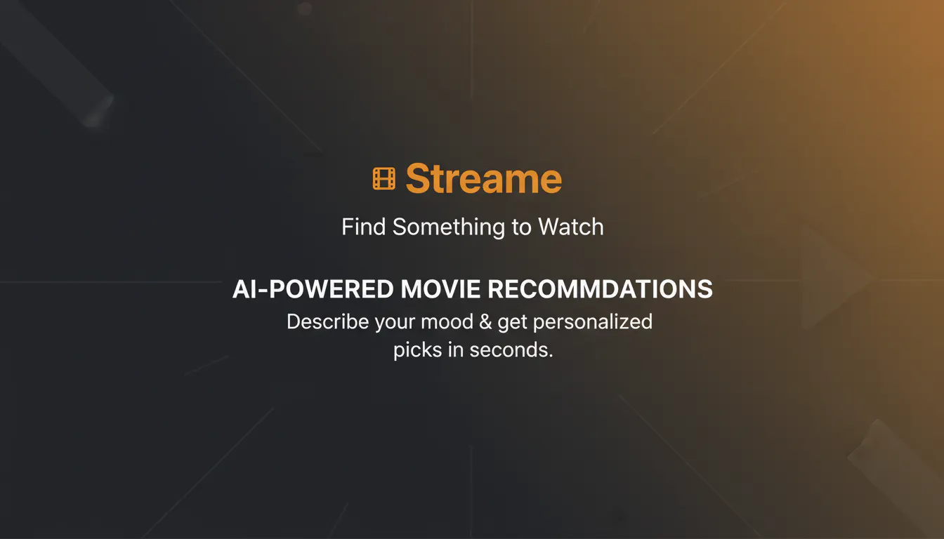 Streame — Find Something to Watch 제품 배너