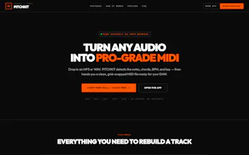 PITCHKIT · Audio → MIDI gallery image