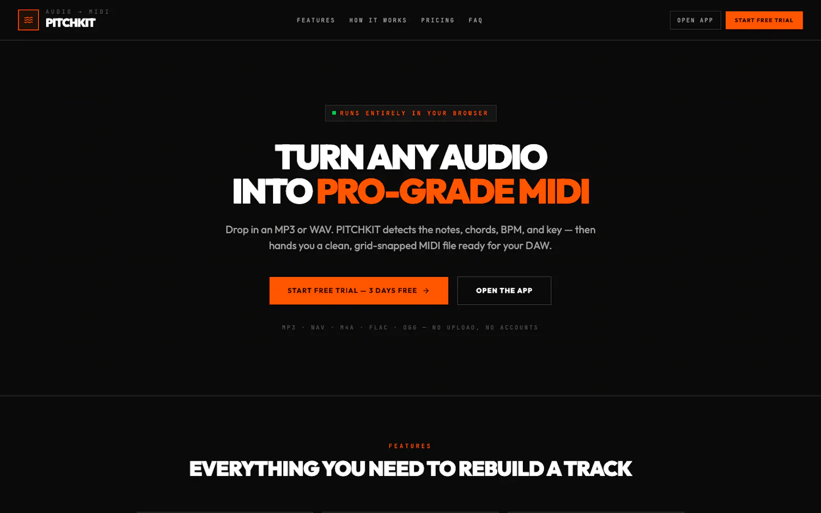 PITCHKIT · Audio → MIDI screenshot 3