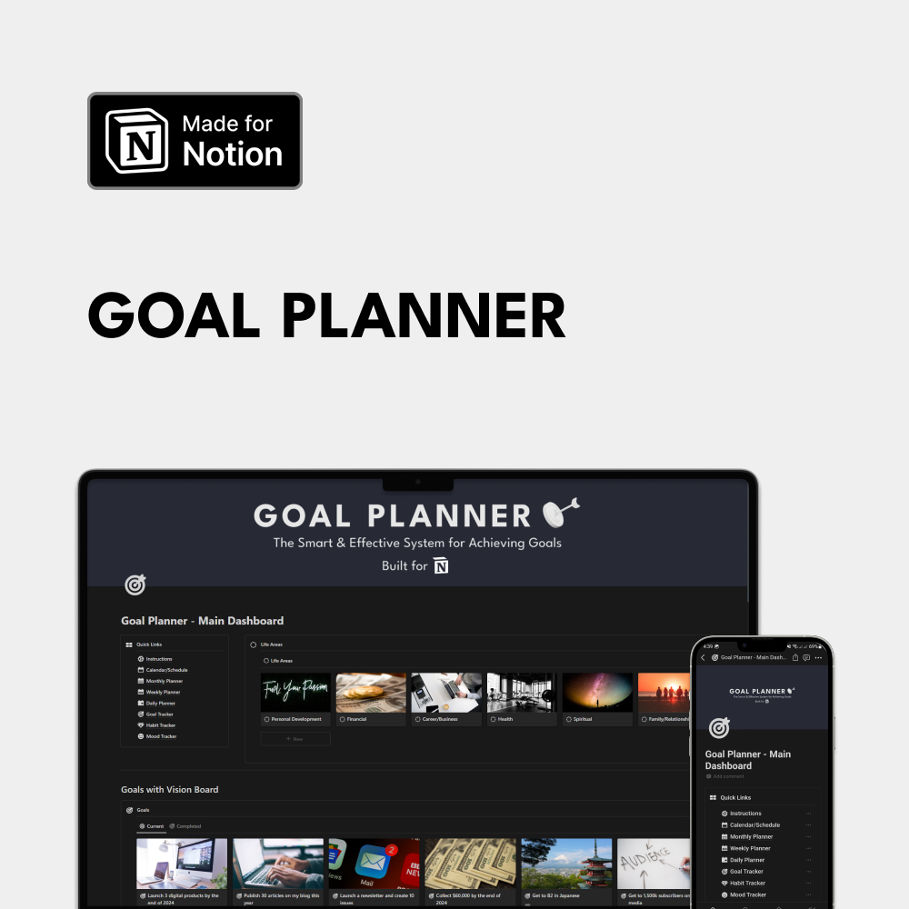 Goal Planner - Notion System