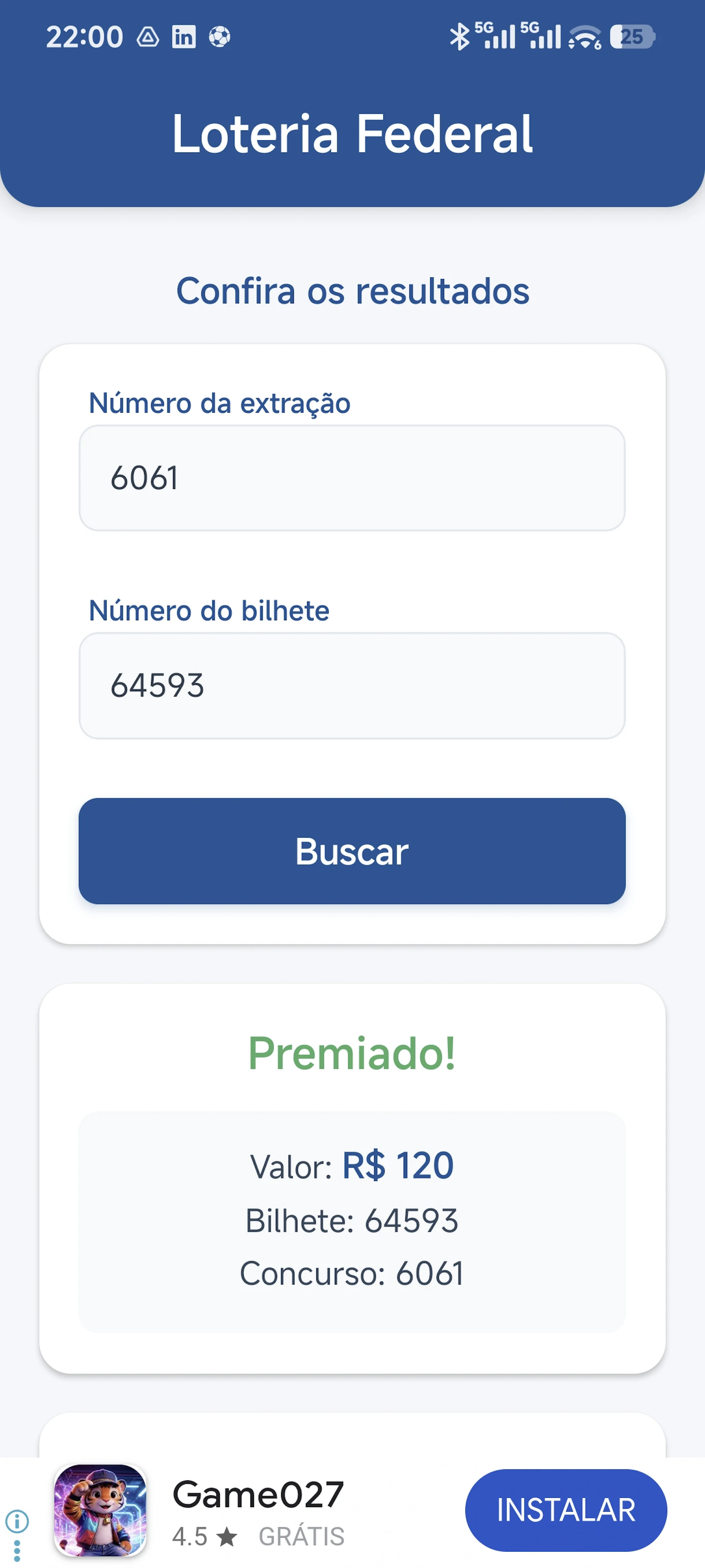 Loto Federal26 screenshot 1