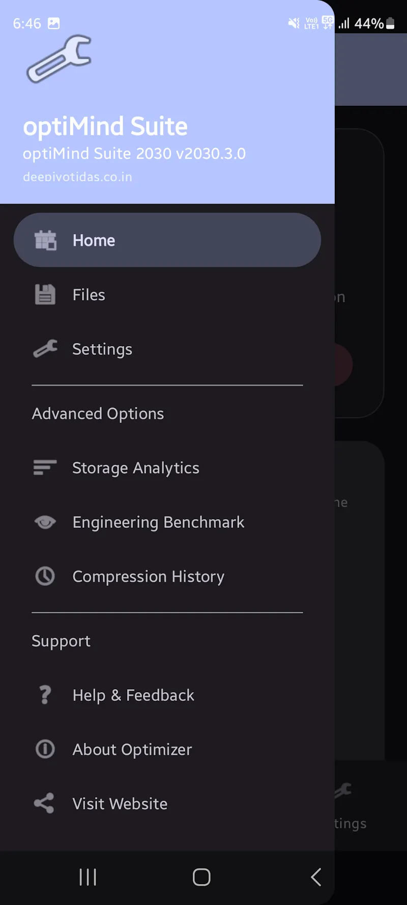 Optimind compress and Archiver  screenshot 8