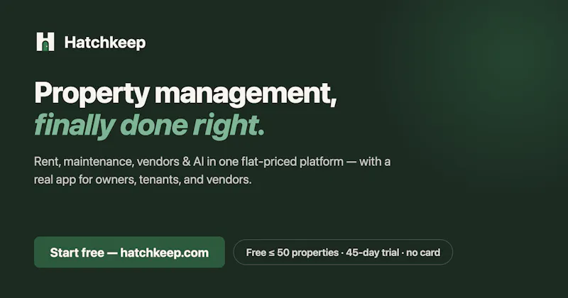 Hatchkeep — Free Property Management  screenshot 16