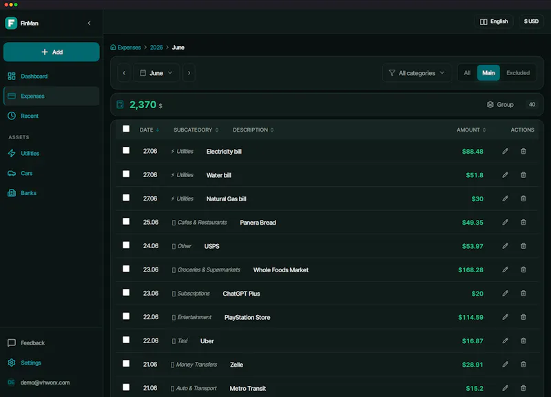 FinMan screenshot 7