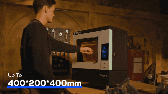 Emake3d galaxy 1 - 17 ”büyük ölçekli SLA 3D yazıcı medya 3