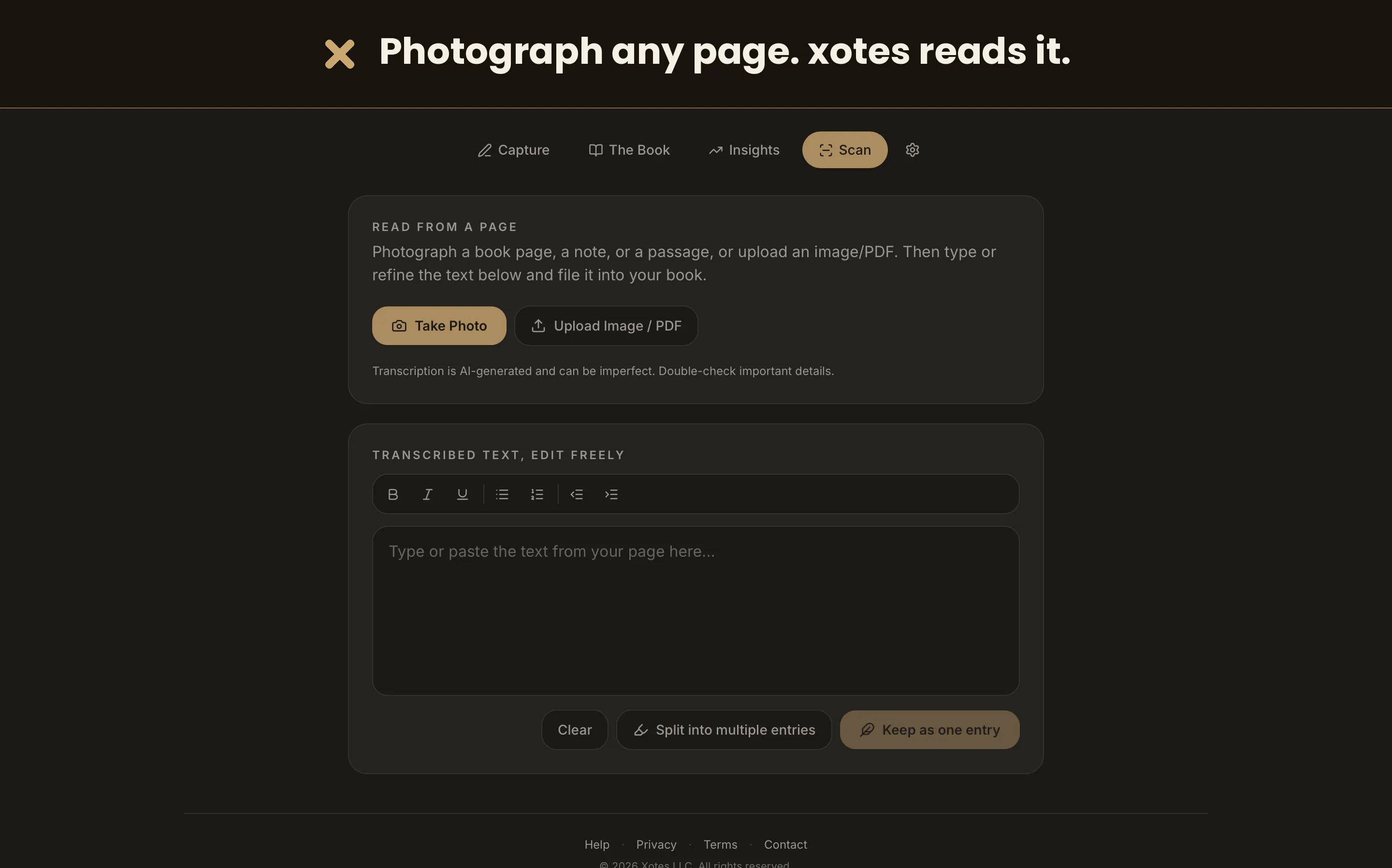 xotes, your modern commonplace book gallery image