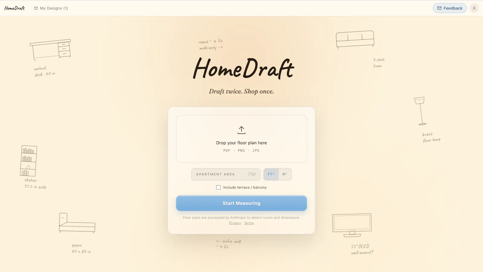 HomeDraft screenshot 1