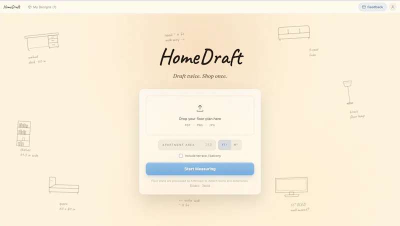 HomeDraft screenshot 1