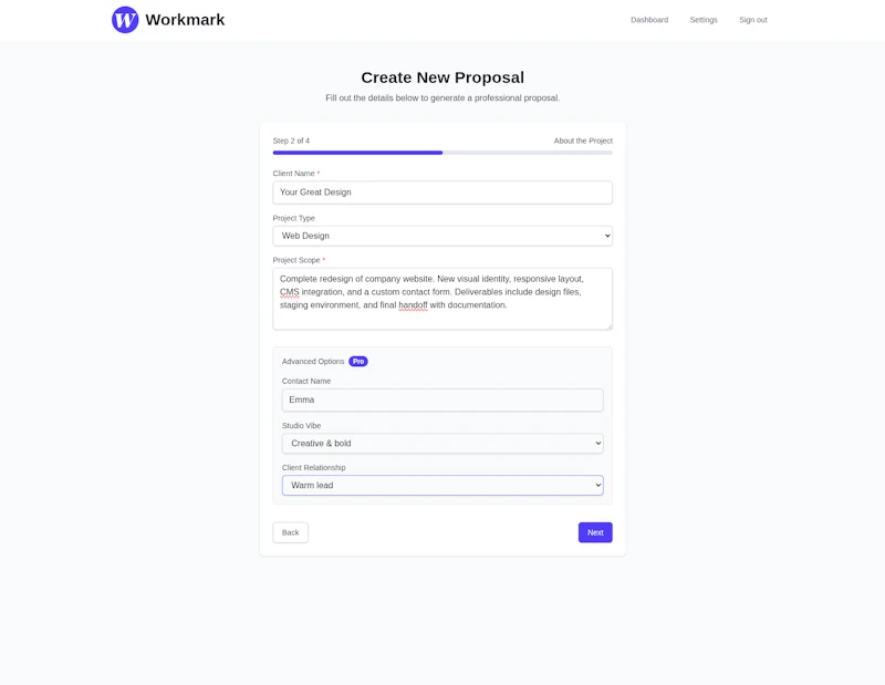 Workmark screenshot 5