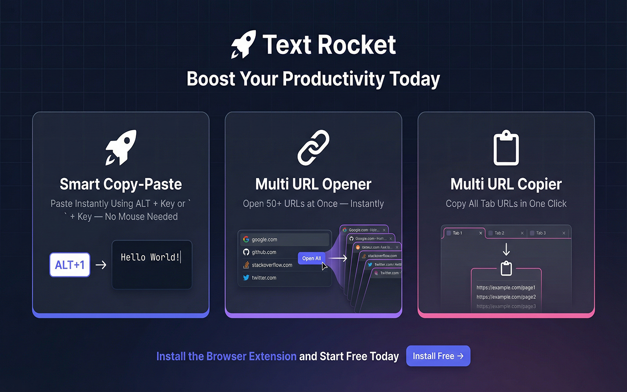 Text Rocket: Copy, Paste & Launch URLs gallery image