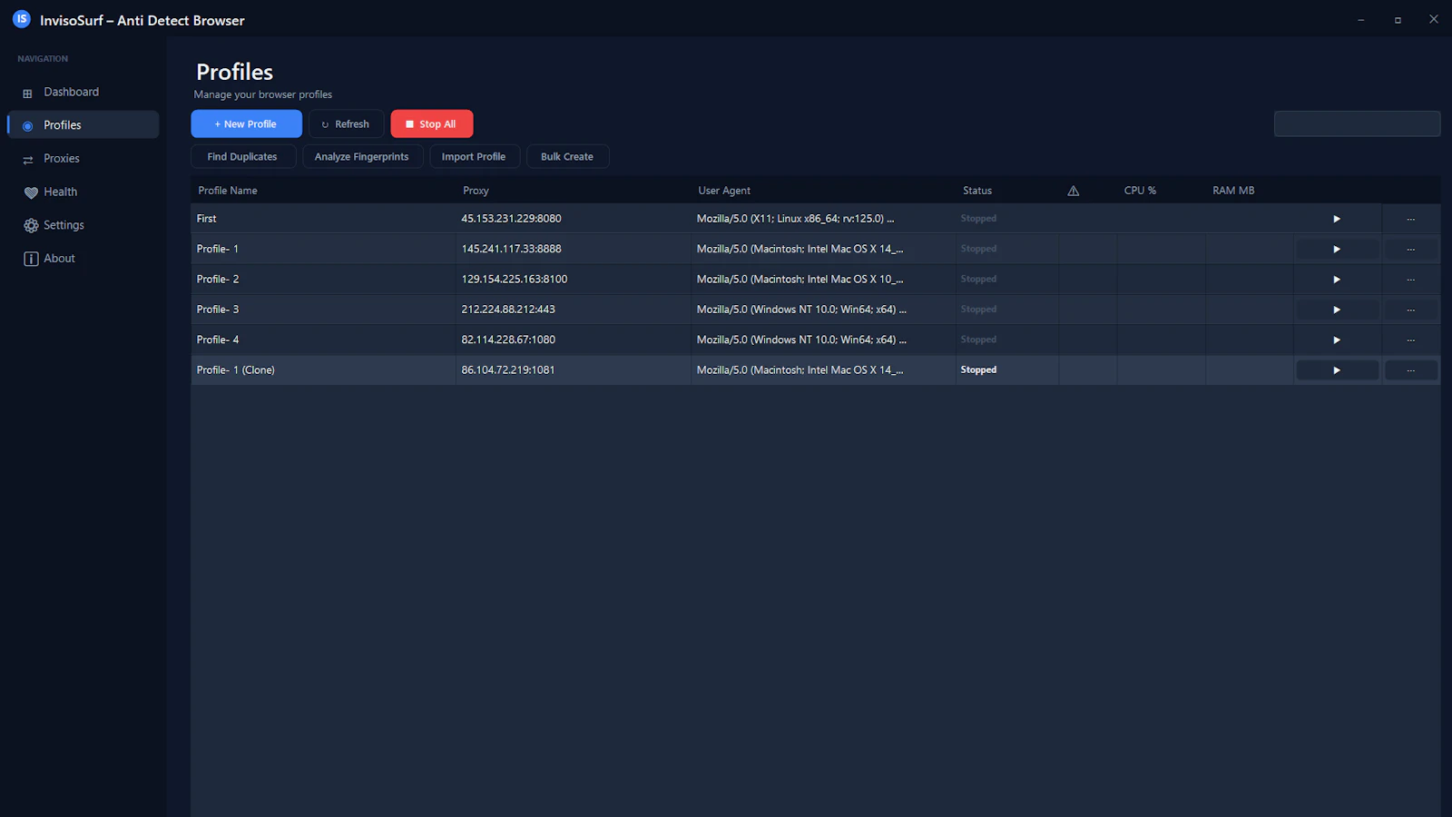 InvisoSurf screenshot 2
