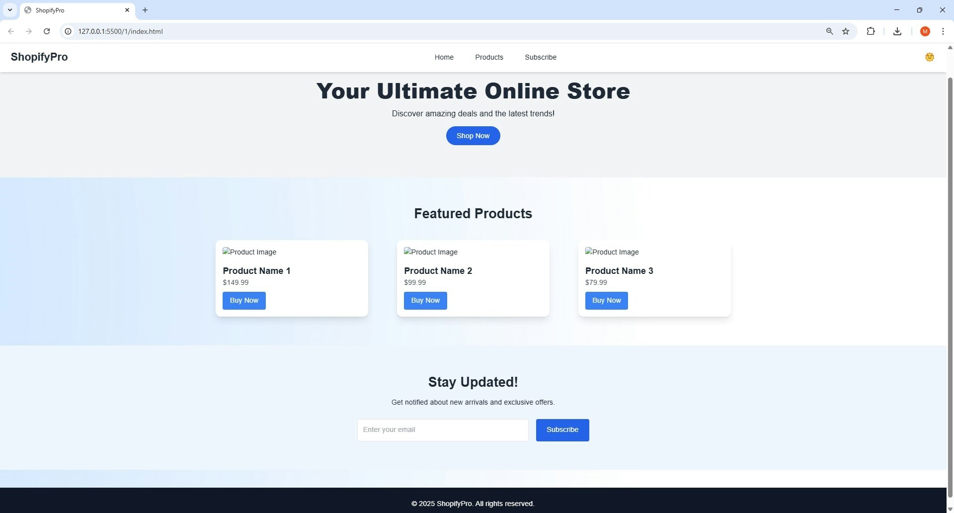 Ecommerce Landing Page,Tailwind & Themes gallery image