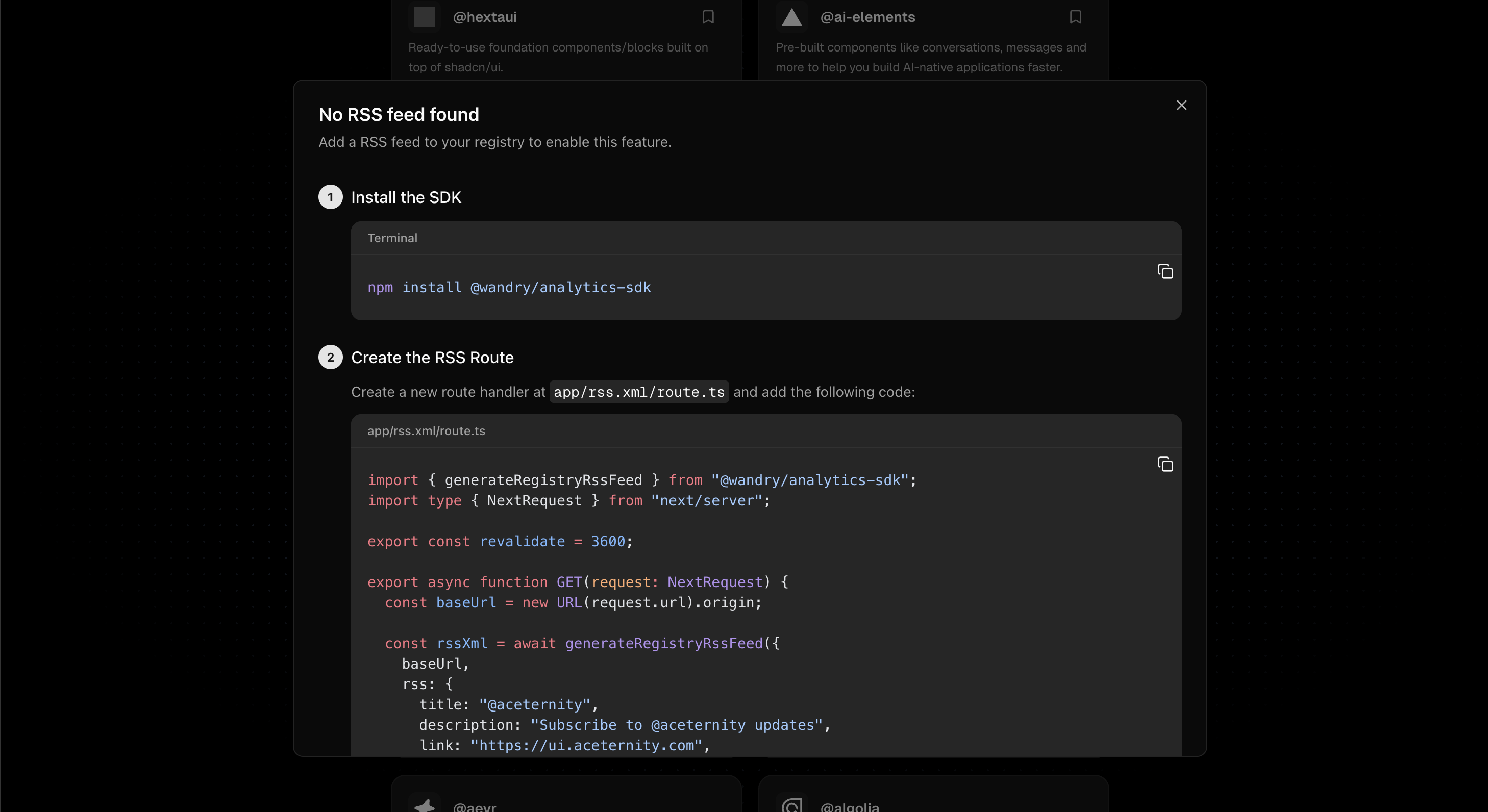 shadcn/rss gallery image