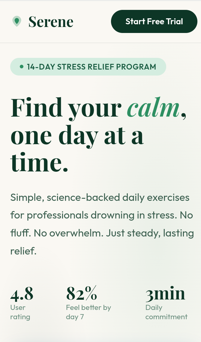 Serene — Calm Your Mind in 14 Days