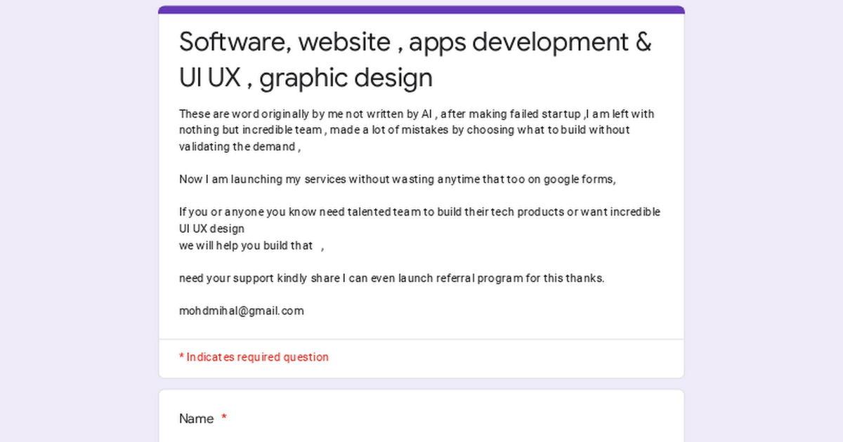 빠른 발사 - 놀라운 소프트웨어 엔지니어 및 UI UX 팀 미디어 1